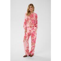 Weite Hose mit Blumenmuster