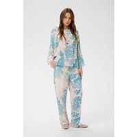 Fließende Hose mit Blumenmuster