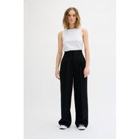 Hochgeschnittene Hose mit weitem Bein