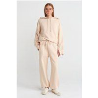 Lässige Weite Fleece-Jogginghose