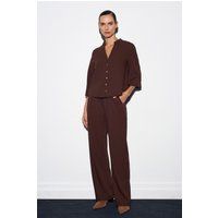 Elegante fließende Weitbein-Hose
