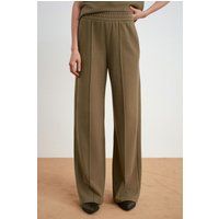 Weite Fleece-Hose mit Biesennaht
