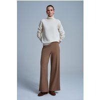 Weit geschnittene Strickhose aus Single-Jersey
