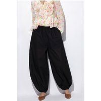 Entspannte Ballonhose aus Krepp-Gewebe