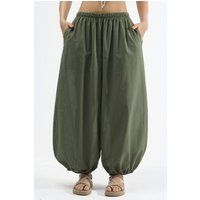 Leichte Ballonhose mit hohem Bund