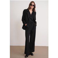 Hoch taillierte Palazzo-Hose mit weitem Bein