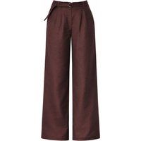 Strukturierte Weite Hose mit Gürtel