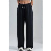 Hochtaillierte Hose mit weitem Bein
