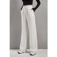 Hochtaillierte Palazzo-Hose aus Krepp
