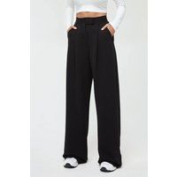 Hochtaillierte Palazzo-Hose aus Krepp