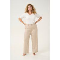 Weit geschnittene Leinenhose
