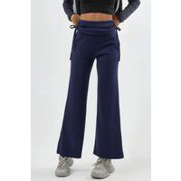Hochtaillierte Wide-Leg Hose aus Modal