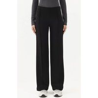 Weite Hose mit Rippendetail