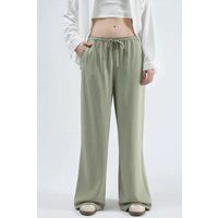 Locker Sitzende Weitbeinhose aus Leinen-Viskose