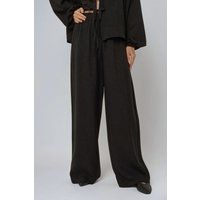 Relaxte Weit-Bein-Hose mit Kordelzug