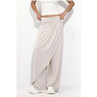 Weite Hose mit Wickel-Overlay