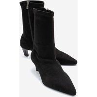 Elegante spitze Kitten-Heel-Stiefeletten
