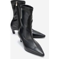 Spitze Stiefeletten mit Kitten-Heel