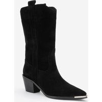 Spitze Westernstiefel aus Veloursleder