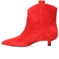 Western-Stiefeletten mit Kitten-Heel aus Wildleder