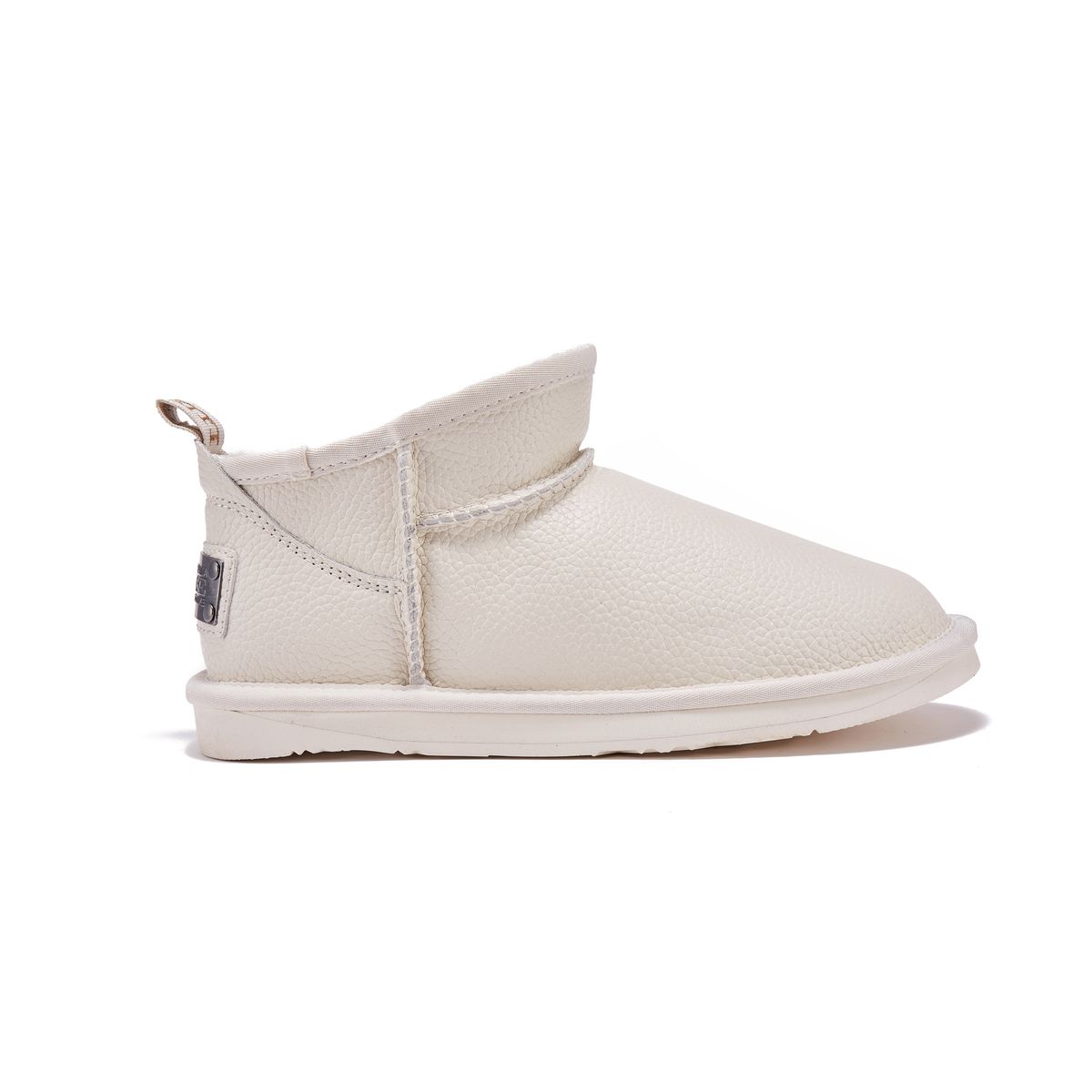 Ultra-kurze Lammfell-Stiefeletten