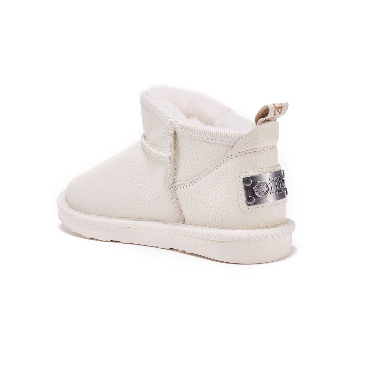 Ultra-kurze Lammfell-Stiefeletten