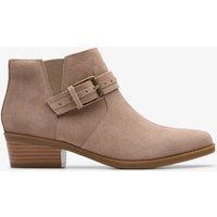 Wildleder-Stiefeletten mit Western-Schnalle