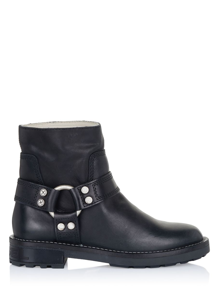 Biker-Boots mit Harness-Riemen