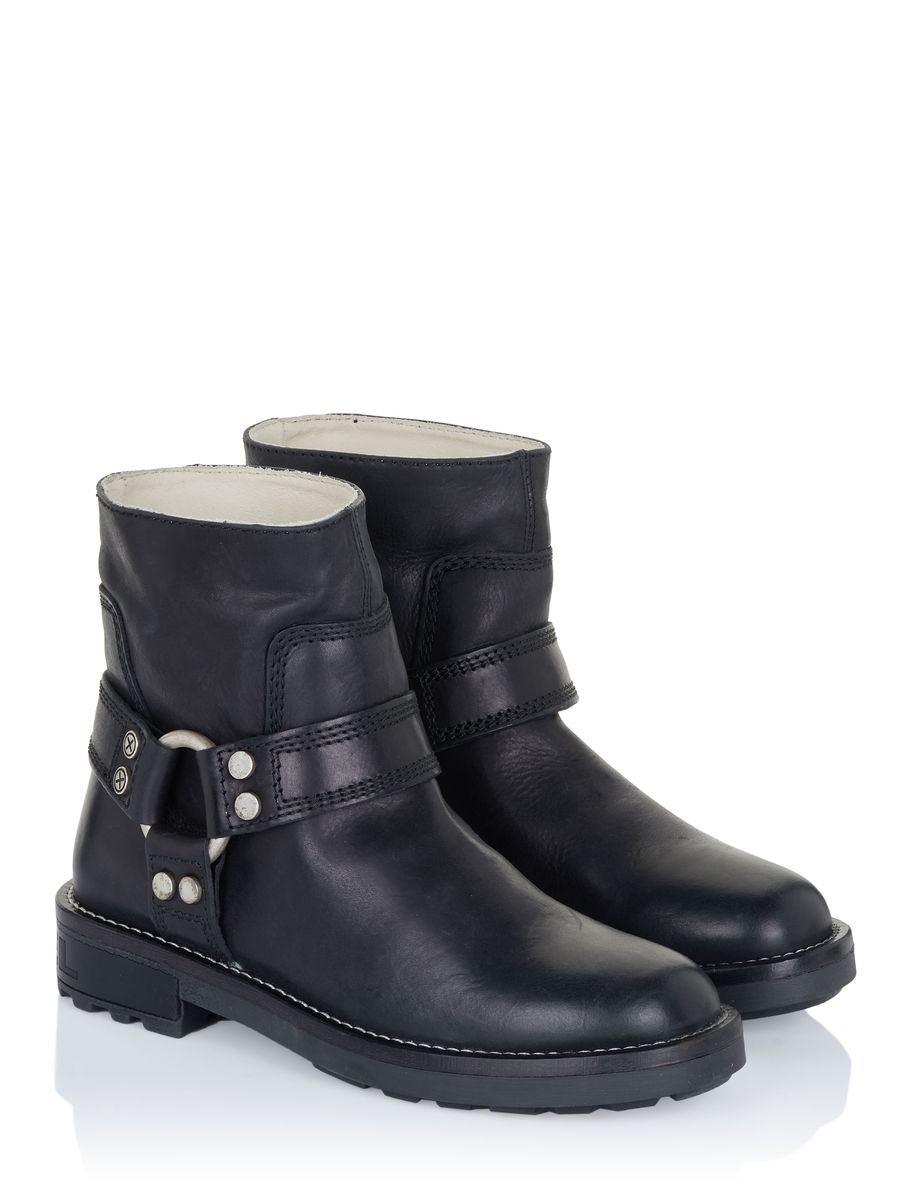 Biker-Boots mit Harness-Riemen