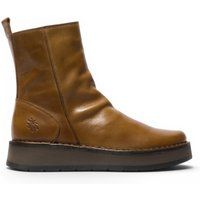 Plateau-Stiefeletten aus Leder