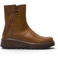 Plateau-Stiefeletten aus Leder