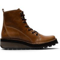 Schnürstiefeletten mit Keilabsatz