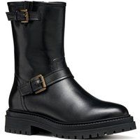 Iridea Leder-Bikerboots mit Schnallen