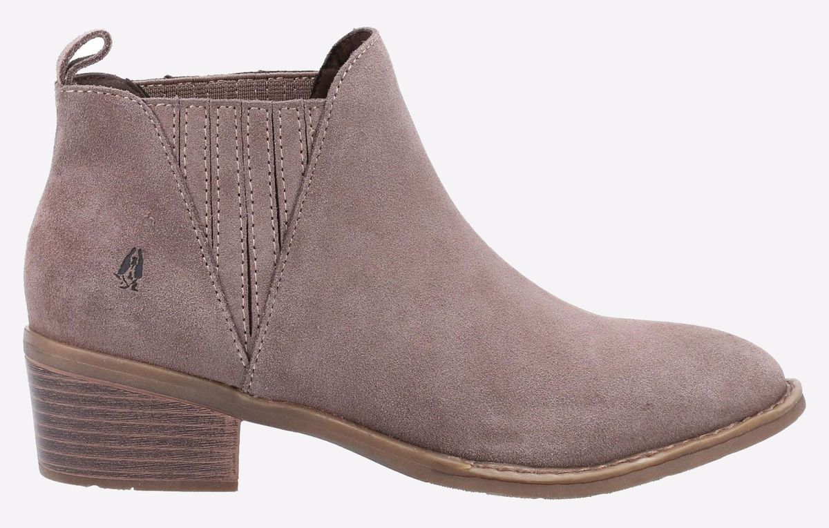 Wildleder Chelsea-Boots mit Stretcheinsatz