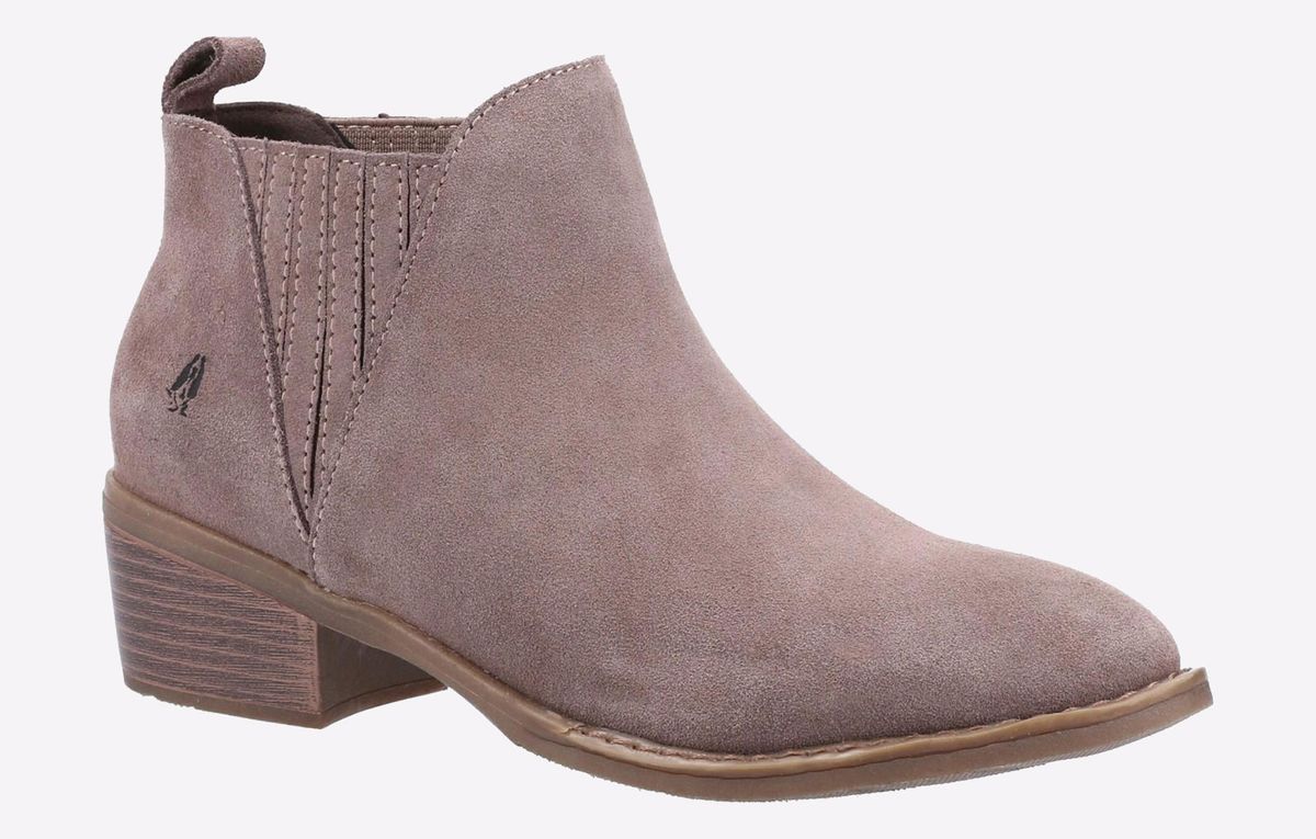 Wildleder Chelsea-Boots mit Stretcheinsatz
