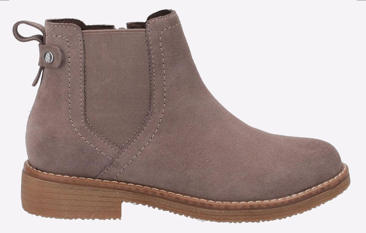 Wasserfeste Chelsea-Boots aus Veloursleder