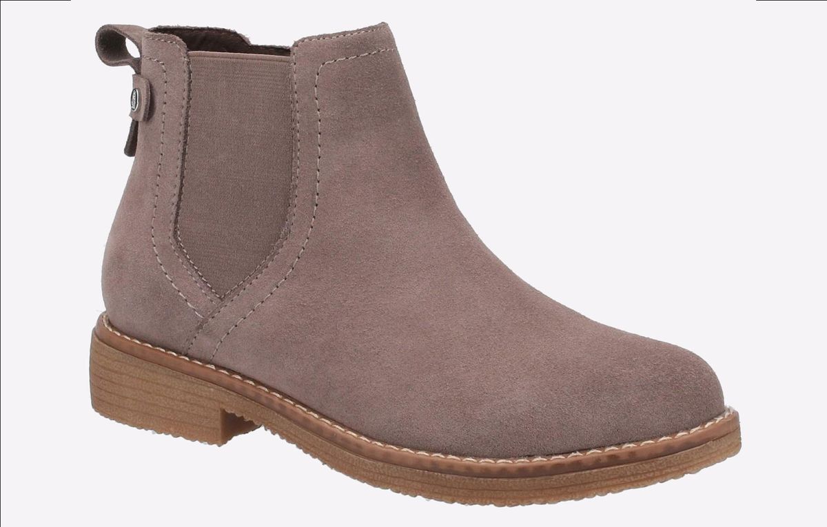 Wasserfeste Chelsea-Boots aus Veloursleder