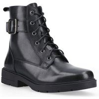 Klassische Leder Biker-Schnürstiefel