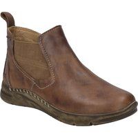 Wasserabweisende Leder-Stiefelette