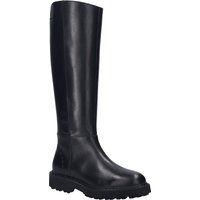 Klassische Lederstiefel mit Profilsohle