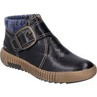 Lederstiefeletten mit Schnalle