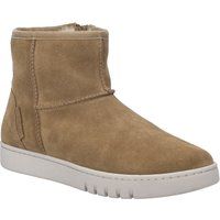 Wildlederstiefeletten mit Lammfellfutter