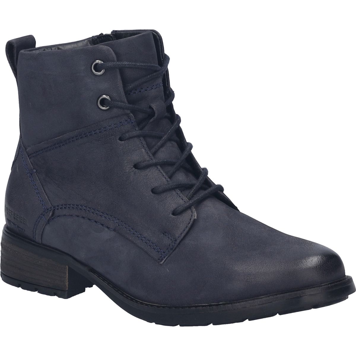 Schnürstiefelette aus Leder