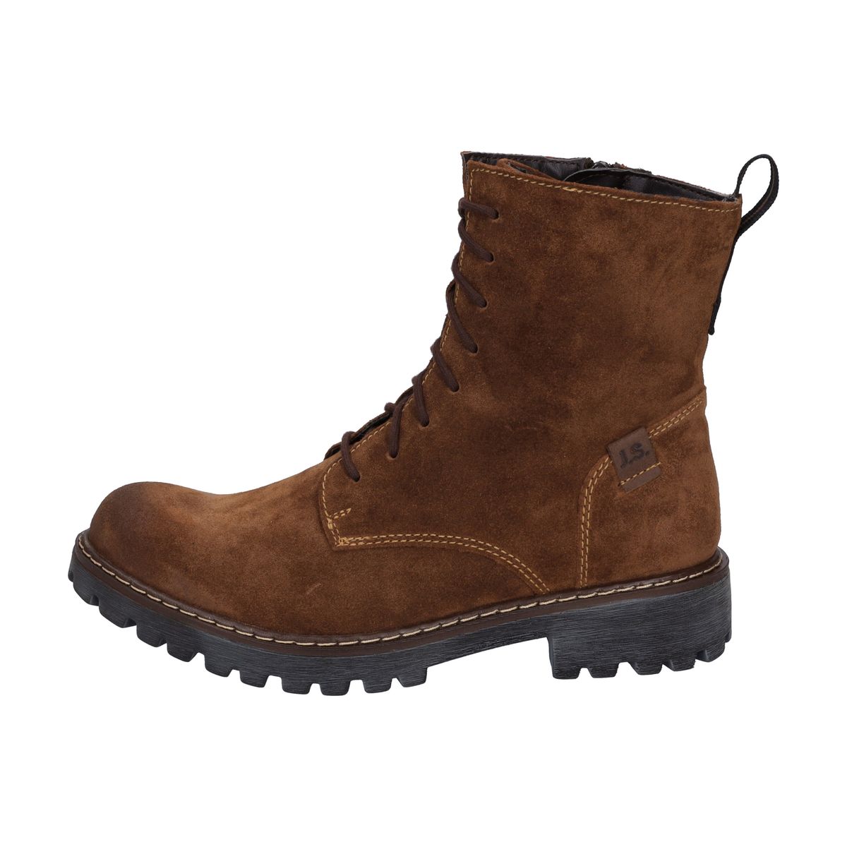 Schnürstiefeletten aus Wildleder