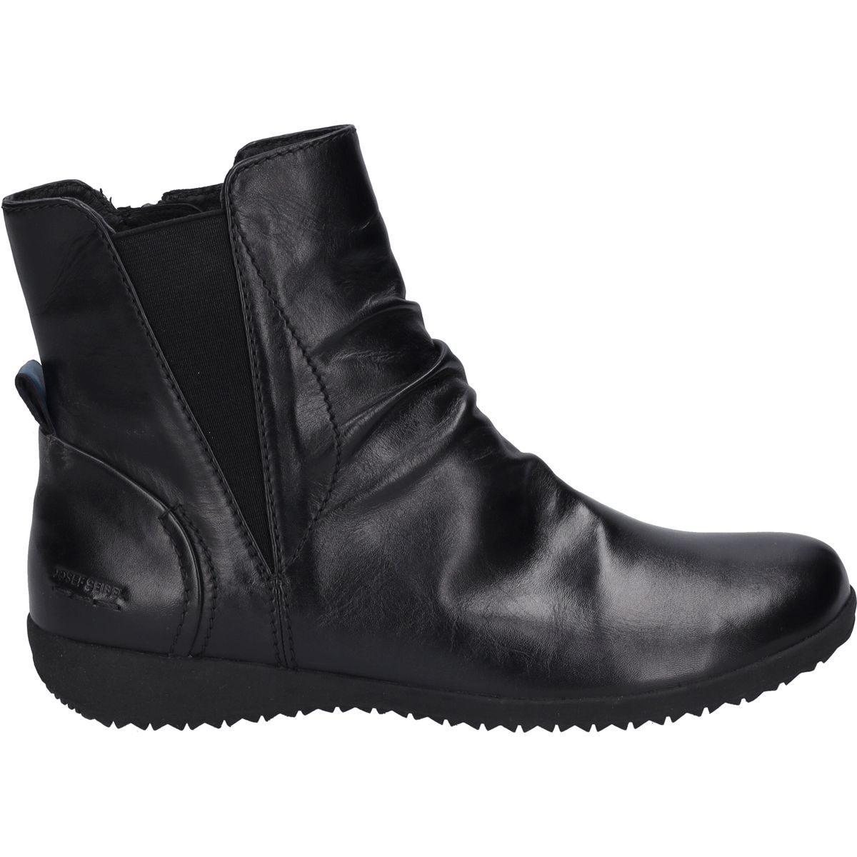 Raffstiefeletten aus Leder