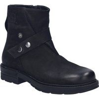 Markante Leder-Biker-Stiefeletten