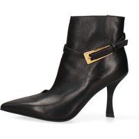 Lederstiefeletten mit Schnallendetail