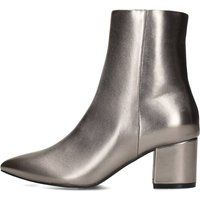Minimalistische Stiefeletten in Metallic-Optik
