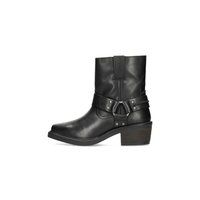 Robuste Leder-Stiefeletten mit Harness-Detail