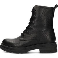 Minimalistische Leder-Schnürstiefeletten